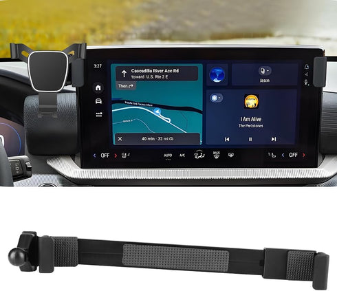 LUNQIN Car Phone Holder for Ford Explorer 2025 2026 Auto Accessories Navigation Bracket