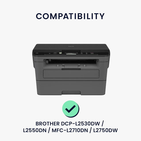 kwmobile Dust Cover for Brother DCP-L2530DW / L2550DN - Printer Case, Light Grey Fabric Protector