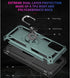 Yiakeng Samsung A03S Case with HD Screen Protector, Military Grade Protective Case with Ring for Galaxy A03S (Dark