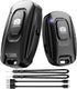 MAIRAN 2 Pack Rechargeable Wireless Camera Remote Shutter for iPhone and Android Smartphones,