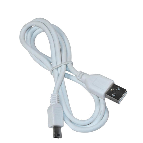 HQRP USB Charging Cable (White) Compatible with Tascam TC-1S / TC1S Chromatic