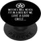 Witches Will Never Fit in Box But Love Good Circle Halloween PopSockets PopGrip: Swappable Grip for Phones & Tablets