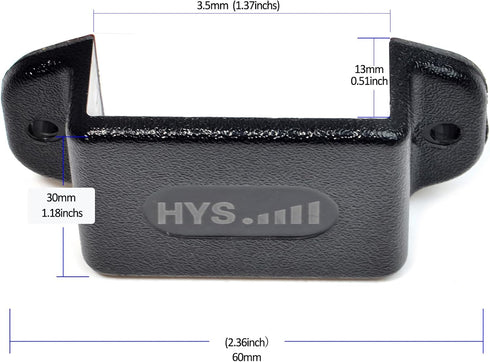 HYS Walkie Talkie Single Side Radio Car Mount, Mounting Kit with Screws for Handheld CB & VHF UHF Radios