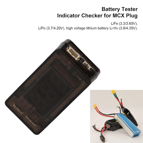 VGEBY Lithium Battery Tester 1S, Plastic Indicator Checker for MOLEX MCPX MCX Plug