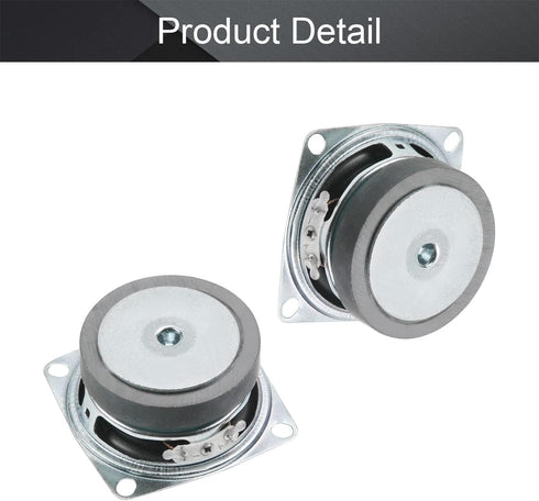 Fielect DIY Magnetic Speaker 3W 4 Ohm Full Range Audio Speaker, Stereo Woofer Replacement for Arduino, 52mm Diameter