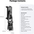 Neewer Metal Phone Tripod Mount with Cold Shoe & NATO Clamp for DJI RS4 RS3 Pro RS2 RSC2 Gimbal Stabilizer, 180° Tilt