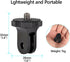 HSU Aluminum Camera Tripod Mount Adapter, 1/4"-20 Mount with Aluminum Thumbscrew for Insta360, GoPro, Sony Cameras