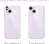 Dogxiong 2pcs/Set Rear Back Camera Glass Lens Replacement for iPhone 14 Plus, Glass Camera Lens Covers with Adhesive