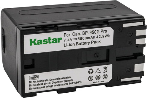 Kastar 2-Pack BP-950G Pro Battery and LTD2 USB Charger - Compatible with Canon XL-1, XL-2, and More