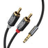 CableCreation 3.5mm to RCA Cable, 3.5mm Male to 2RCA Male Stereo Y Splitter, 1.6FT/0.48M