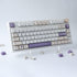 Tsungup PBT Keycaps, 142 Keys Cherry Profile Dye Sublimation Taro Crisp Customized Keycaps for ANSI Layout MX Switches