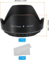 PATIKIL 49mm Camera Lens Hood, Flower Lens Hood Protector with Cloth for Anti-Reflection Blocks Excess Sunlight Enhance Camera Photography for Nikon, for Fujifilm, for Pentax, for Leica