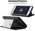 GOOSPERY iPhone 8 Plus Case, Wallet Case with Card Holder, Protective Dual Layer Bumper, Black
