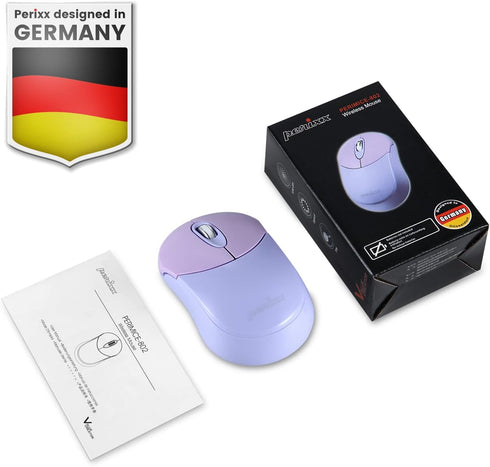 Perixx PERIMICE-802PP Wireless Bluetooth Mouse, Portable Design, Compatible with Windows, iOS, Android PC