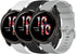 FitTurn Bands Compatible with Garmin forerunner 225S/Venu 2s, 3 Pack Soft Silicone Sport Replacement Wristband