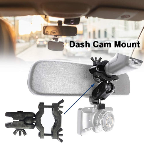 SYCOOVEN Dash Cam Mount, Car Interior Holder, Camera Bracket, Rear View Mirror Holder, Universal Dash Camera Rear View