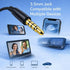 3.5mm Pack Wired Earbuds with Microphone, Jack in-Ear Headphones, Compact Lightweight Earbuds with Inline Mic