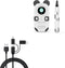 BoxWave Cable Compatible with RUIZU Kids Bluetooth MP3 Player - AllCharge 3-in-1 Cable