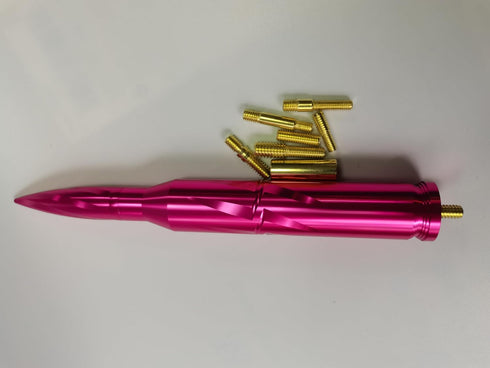 VIGOLU F150 F250 F350 1500 7.8 Inches) Bullet Antenna Replacement for Ford Jeep Wrangler Toyota Tundra Dodge Ram (Rose