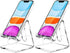 Crpich Acrylic Cell Phone Stand, Portable Phone Holder, Clear Phone Stand for Desk,