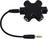 onelinkmore Headphone Splitter, 5-Jack 3.5mm Stereo Audio Adapter, 1 Male to 4 Female Splitter with Cable
