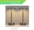 T106A-C 2 Pack 5000 DC5V USBC Charging Cable for FDIDC Cordless Table Lamps Rechargeable Portable LED Table Light mAh