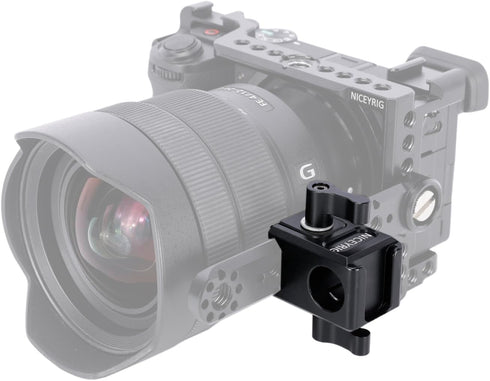 NICEYRIG Multi-functional NATO Clamp to 15mm Rod Clamp, Quick Release NATO Rail Lock Mount for EVF, Microphone, LED
