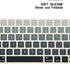 HRH Silicone Keyboard Cover Skin Protector for Magic Wireless Keyboard MLA22LL/A (A1644, 2015 Released), Ombre Grey,