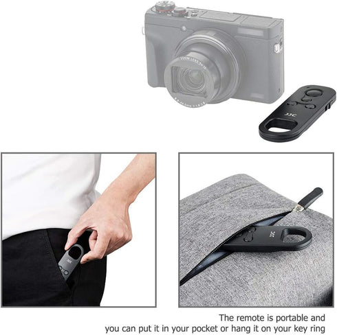 JJC Wireless Bluetooth Remote Control, Replace Canon BR-E1 for Canon EOS R100 R50 R10 R8 R7 R6 Mark II R6 R5 M50 M6