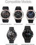 Compatible with Samsung Galaxy Watch 4 46mm/Gear S3, Bezel Ring Styling, Bling Inlay Crystal Adhesive Anti Scratch