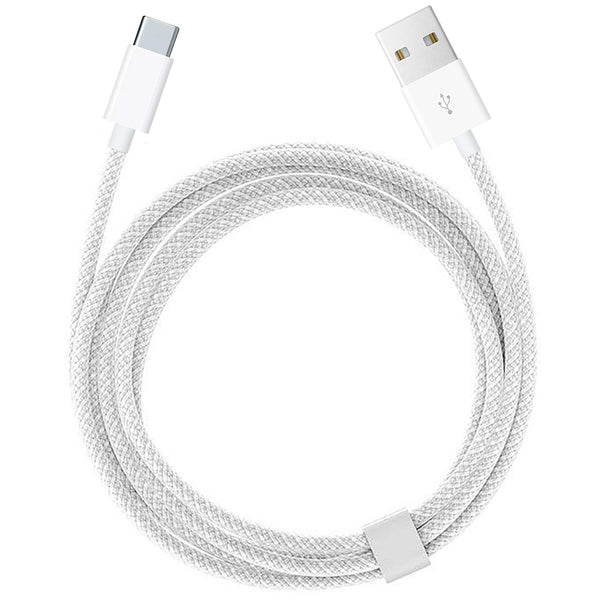 iPhone 15 USB A to USB C Woven Cable for iPhone 15, 15 Pro Max, iPad 10th Gen, Braided Charging Cable for Car Play