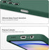 AK Samsung Galaxy A25 5G Case, Stylish Slim Liquid Silicone Full-Body Protective Cover, Dark Green