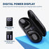 PSIER Open Ear Bluetooth 5.3 Sports Headphones, Wireless Earbuds with Digital Display Charging Case, 40 Hours Playtime