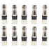 F Type RG11 Coax Cable Compression Fitting/Connector with Weather Seal O Ring (10 PACK)