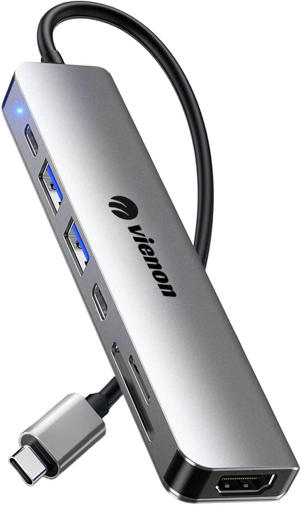 vienon USB C Hub HDMI Adapter for Monitor, 7 in 1 USB C