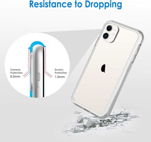 JETech Case for iPhone 11, 6.1-Inch, Non-Yellowing Shockproof Phone Bumper Cover, Anti-Scratch Clear Back