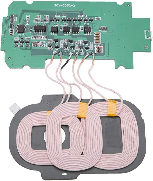 Wireless Charging Module DIY QI Standard, 3 Coils Circuit Board Transmitter, 5V 2A