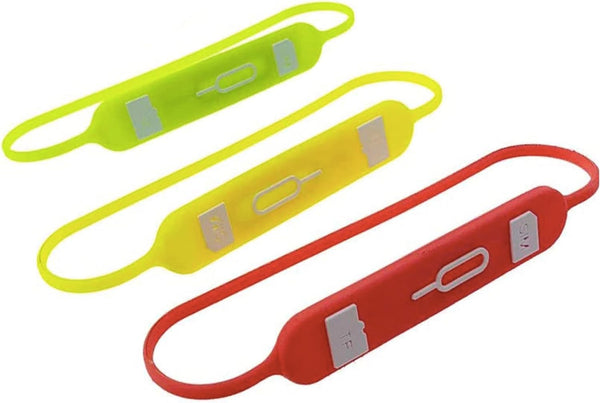 CARD DEVIL 3pcs/Set Sim/Pin Card Holder Storage Line,Micro SD Storage Slot Case Safe Pin