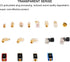 okcsc MMCX Female to EXK Adapter for Sony MDR EX1000 EX800 MDR7550 EX600 Connector (Transparent)