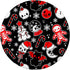 PopSockets Swappable PopGrip - Goth Christmas Kawaii Doodles Red Black Gingerbread Skull
