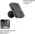 FANAUE Universal Phone Holder with Shock Absorber, Detachable B Size 1" Ball for RAM Mounts - SA-01