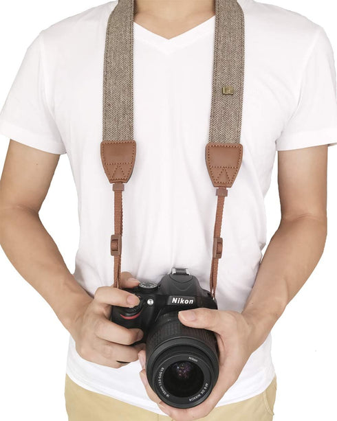 Vintage Soft Camera Neck Shoulder Strap for All DSLR/Nikon/Canon/Sony/Olympus/Pentax for Men/Women