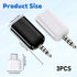 Qulkws 2 3.5mm MP3 Pcs AUX to USB Adapter AUX to Audio Adapter USB A Female to Male Audio Converter Jack Plug for USB