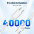 USB C to USB C Charger Cable (6.6ft), 60W (3A) for iPhone 15/15 Pro/15 Plus/15 Pro Max, iPad Mini 6, MacBook Pro