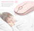Unipows Wireless Mouse, 2.4G Slim Portable Computer Mouse with Nano Receiver, Less Noise Optical Mice for Notebook, PC,