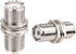XRDS -RF 2pcs UHF Female to UHF Female Bulkhead Connector 50O Impendence Adapter for CB Radio