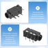 12Pcs 1/8" 3.5mm 4 PJ-320A MP3/MP4 uxcell Stereo Jack Socket, Pin PCB Mount Female Socket Headphone Audio Connector