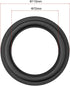 uxcell 4.5" Speaker Rubber Edge Surround Rings, Replacement Part for Speaker Repair or DIY