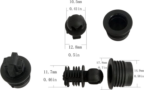 Speaker Grill Guide 24Pairs - Black Plastic Ball and Socket Type Grill Guides, Speaker Parts Accessories