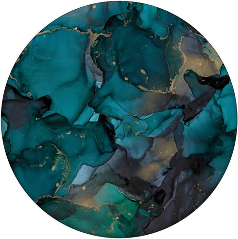 PopSockets Standard PopGrip - Mixture of Dark Green and Black Colors with Gold Accents